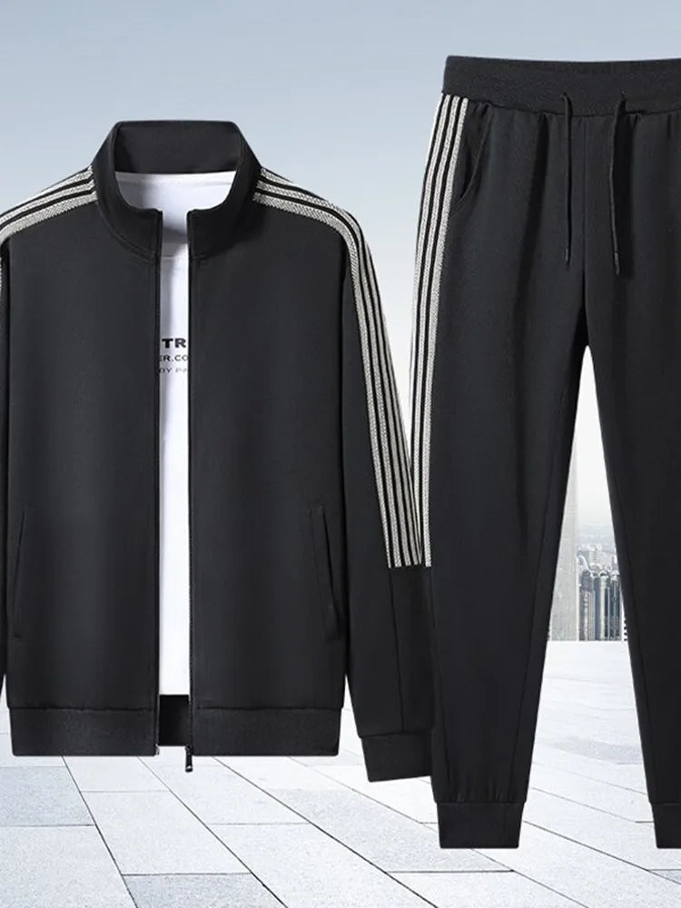 Spring and Autumn Fashion Trend Sports Fitness Jacket Set - GilloServ