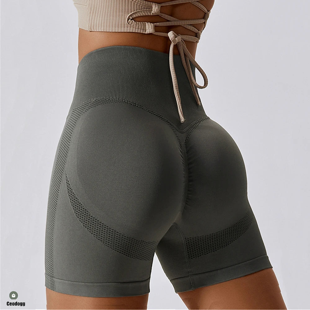 Latest Seamless Women Fitness Running High Waist Yoga Pants - GilloServ