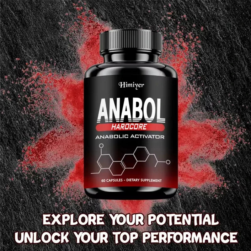 ANABOL Capsules - Men's Health Supplement, Protein Synthesis, Antioxidant, Improve Athletic Performance - GilloServ