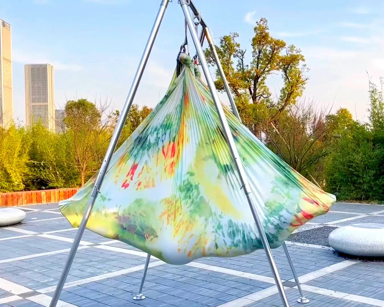 6 Meter Aerial Yoga Hammock Fabric: Colorful Premium Aerial Silks Fabric - GilloServ