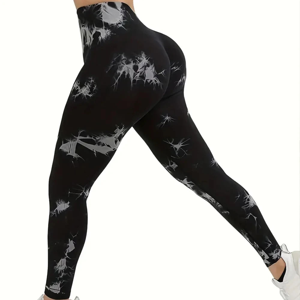 High Waist Tie Dye Yoga Leggings for Women - Perfect for Running, Fitness, and Gym Workouts - Comfortable and Stylish Activewear - GilloServ