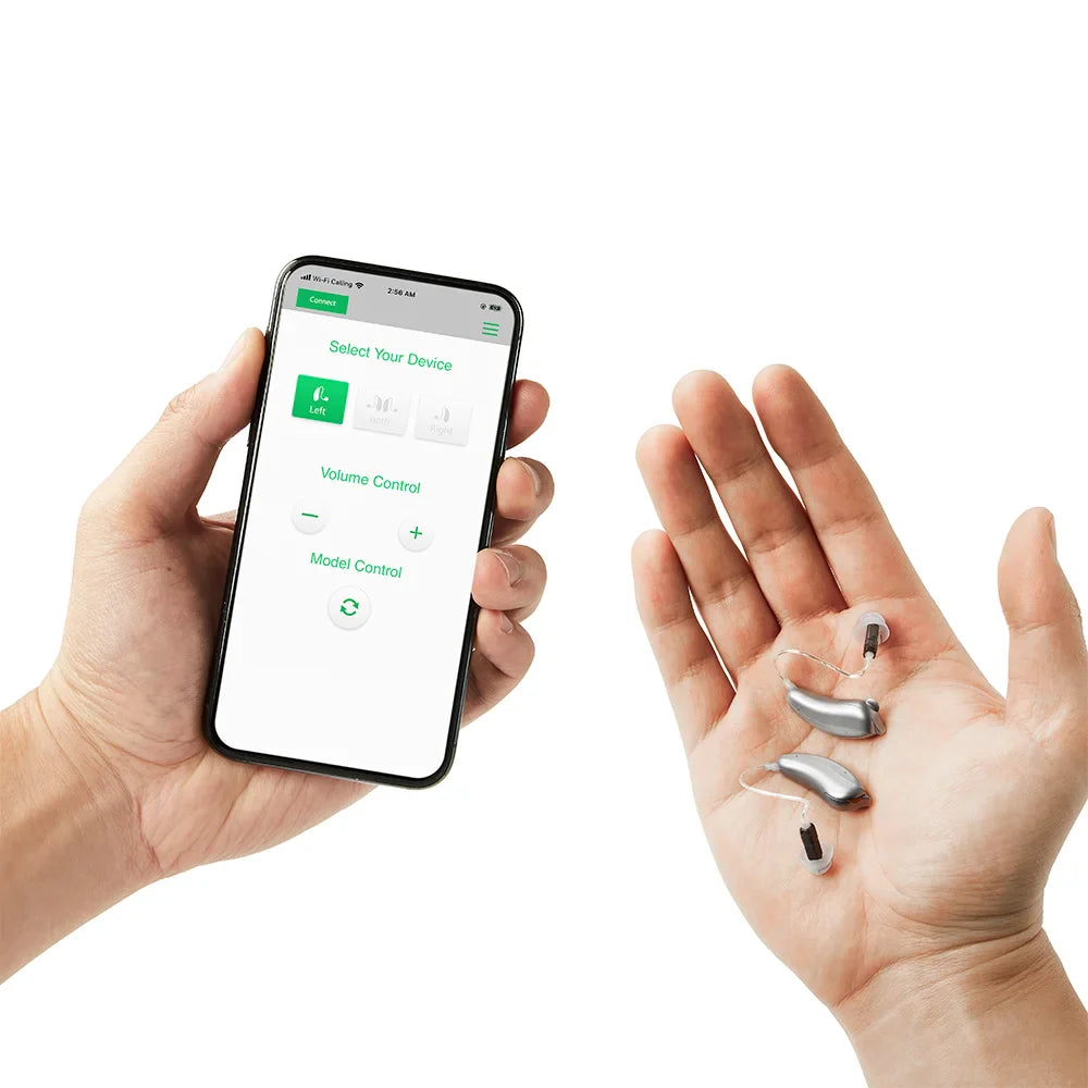 Mobile APP Control Bluetooth Hearing Aids - GilloServ