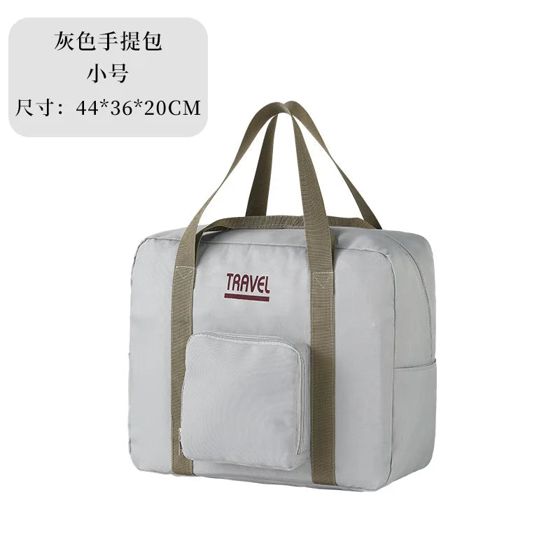 Girls Fashion Solid Color Large Size Travel Bag // New Soft Oxford Personality Zipper High Quality Elegant Outdoors Women's Bags - GilloServ