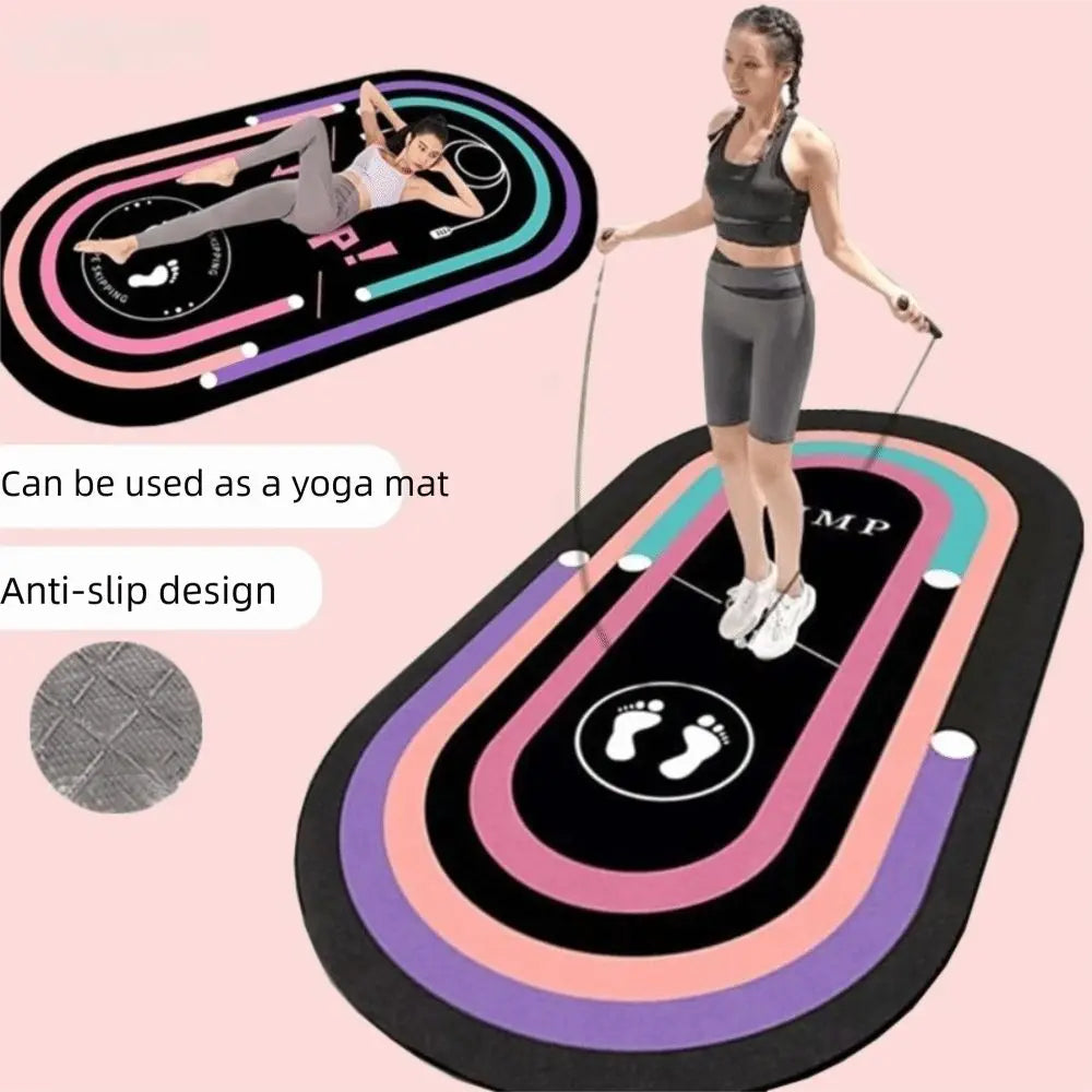 New Soundproof Yoga Mat Purple Black Thickened Fitness Board// High Density Jumping Rope Mat Women Men - GilloServ