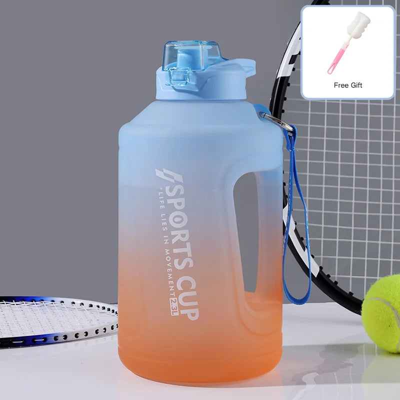 1500ml//2300ml Large Capacity Fitness Portable Scale Gradient Kettle - GilloServ