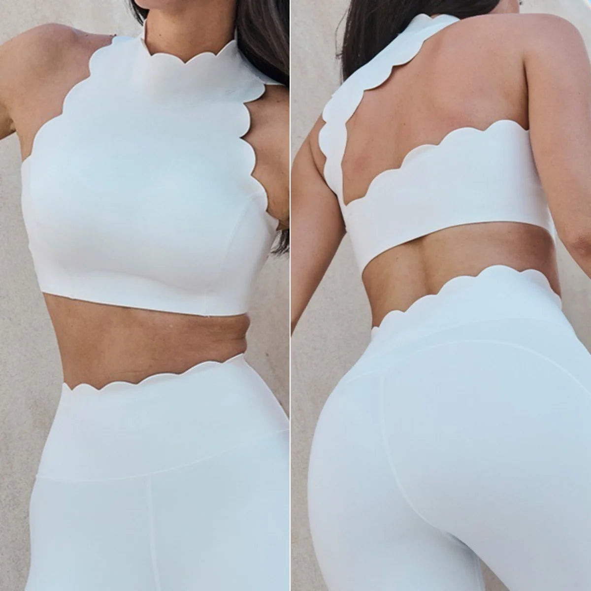 Women's Hollow-out Lace Tight Top With Chest Pad Nude Feel