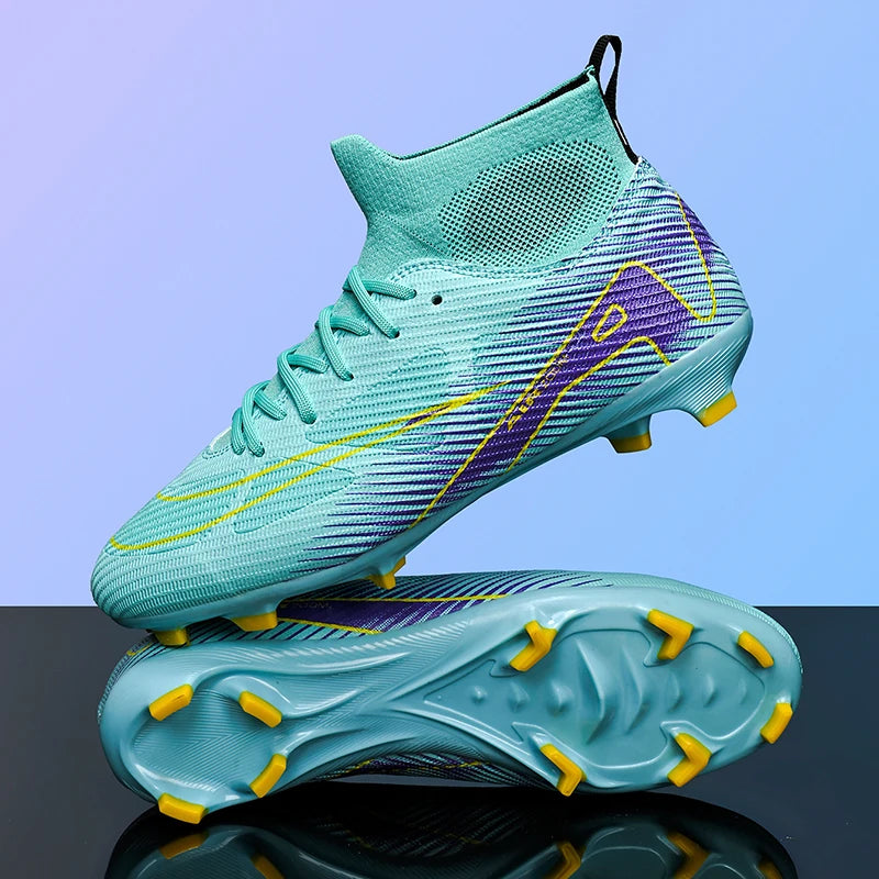 Best Quality New Football// Ultralight Long Spikes Soccer Shoes //Cleats/ Breathable Boot - GilloServ