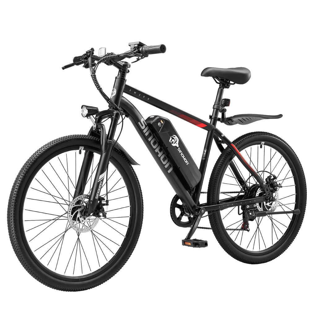 Mountain E- Bike Adults 500W Peak Motor 26'' Tires Front Suspension Electric Bicycle - GilloServ