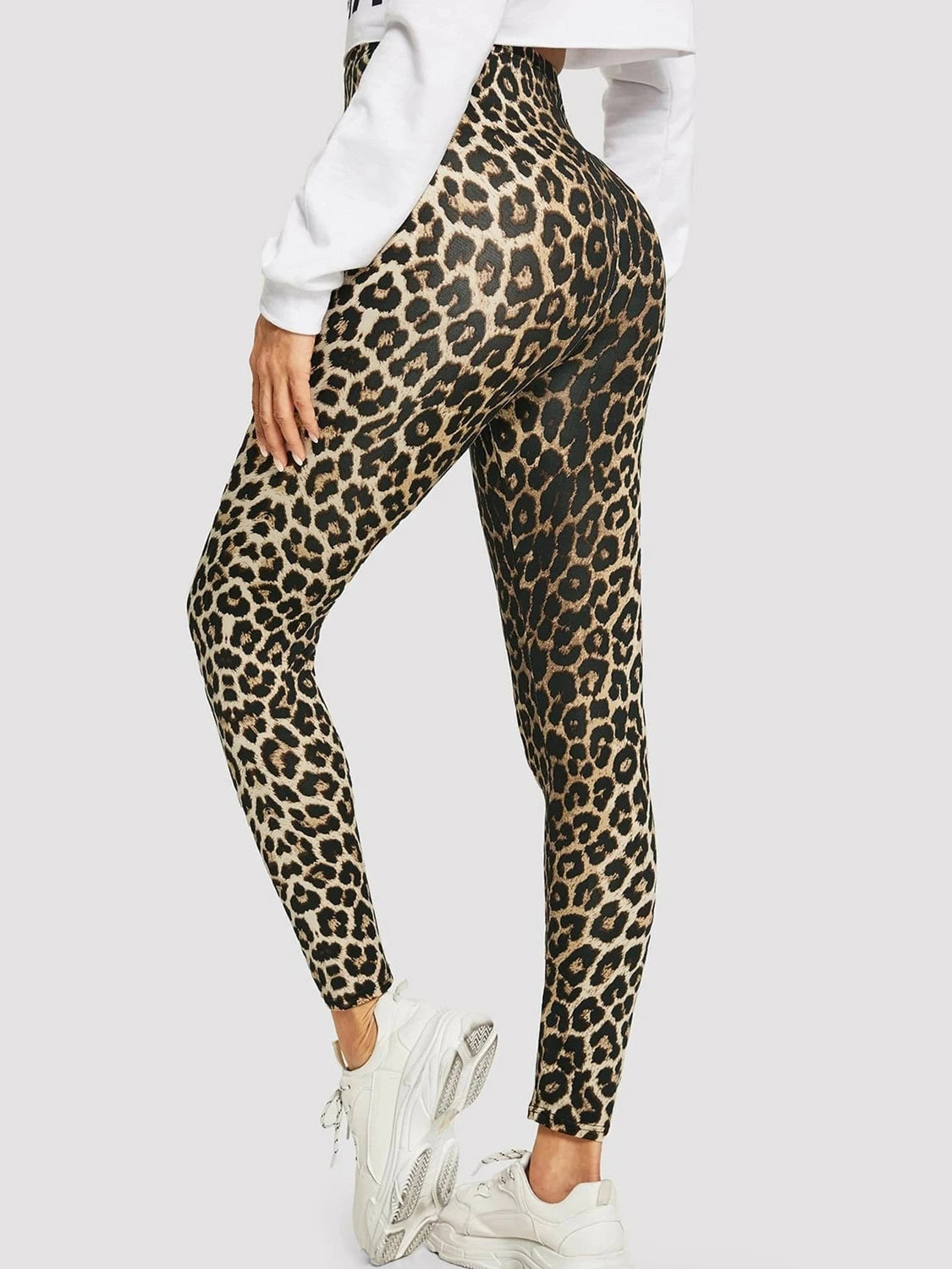 Leopard Print Leggings Women's High Waisted Yoga Pants - GilloServ