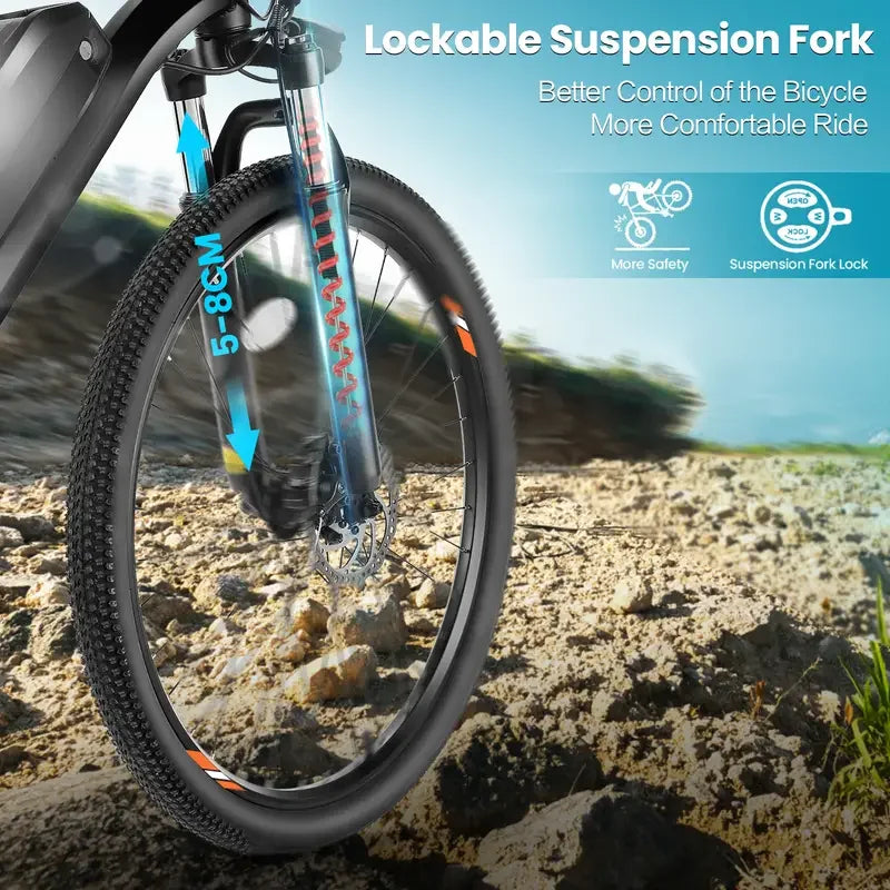 Electric Motorcycles Mountain Bike Bicycle 500W 15.6Ah/12.5Ah/10Ah Battery - GilloServ