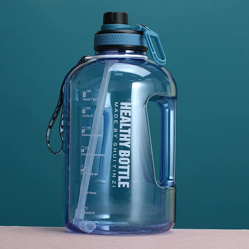 2.2Liters Large Capacity Cup//Fitness Gallon Straw Big Water Bottle
