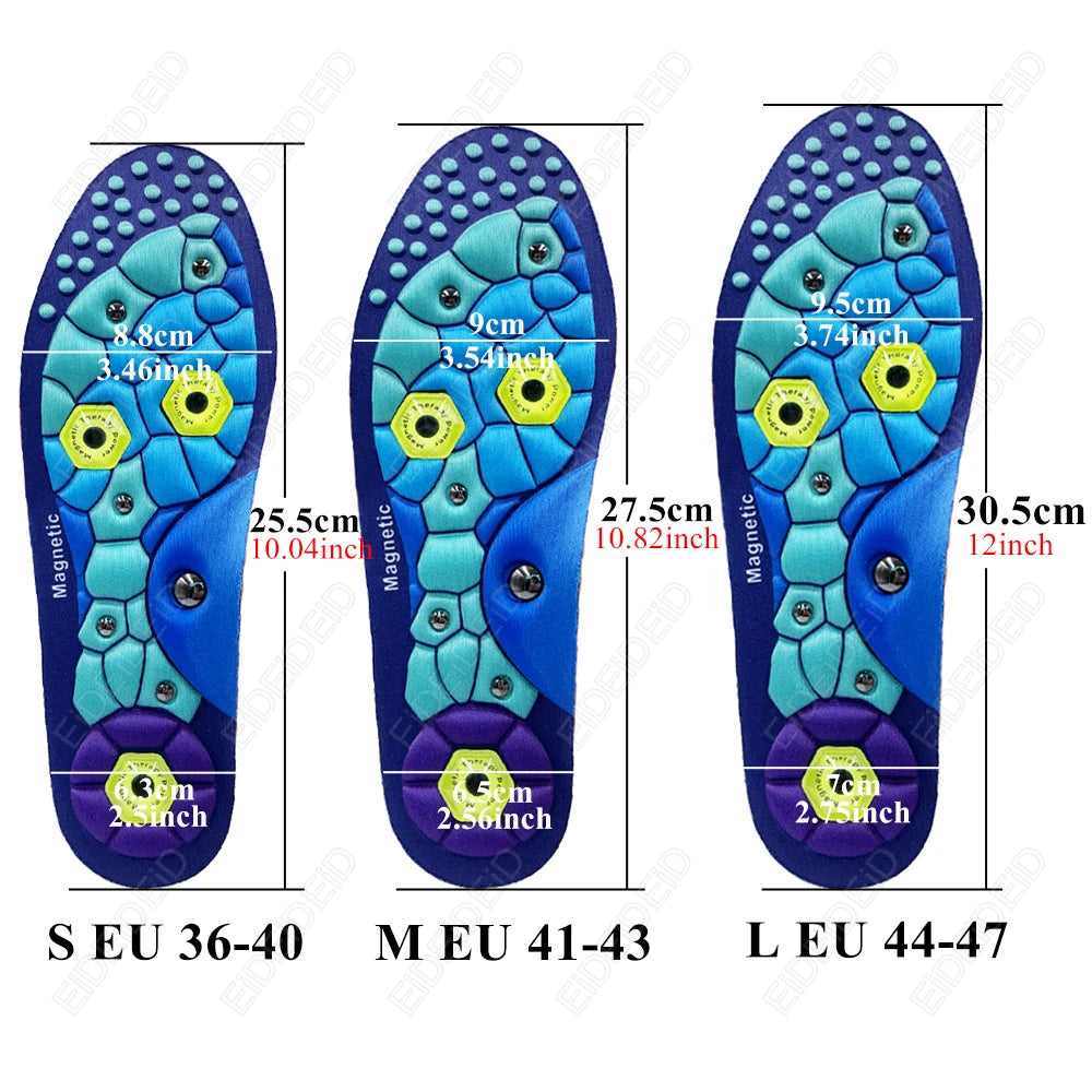 New Magnetic Therapy Sports Insoles for Massage Foot Weight Loss Slimming - GilloServ