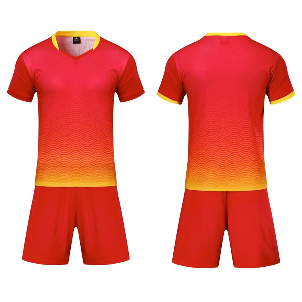 Adult Kids Football Jersey Men Soccer Uniform Kit Sports - GilloServ