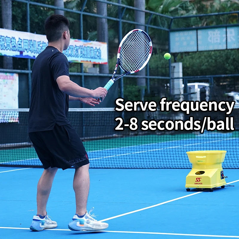 Hot Selling Siboasi Mini Automatic Tennis Ball Machine Remote Control Training Equipment - GilloServ