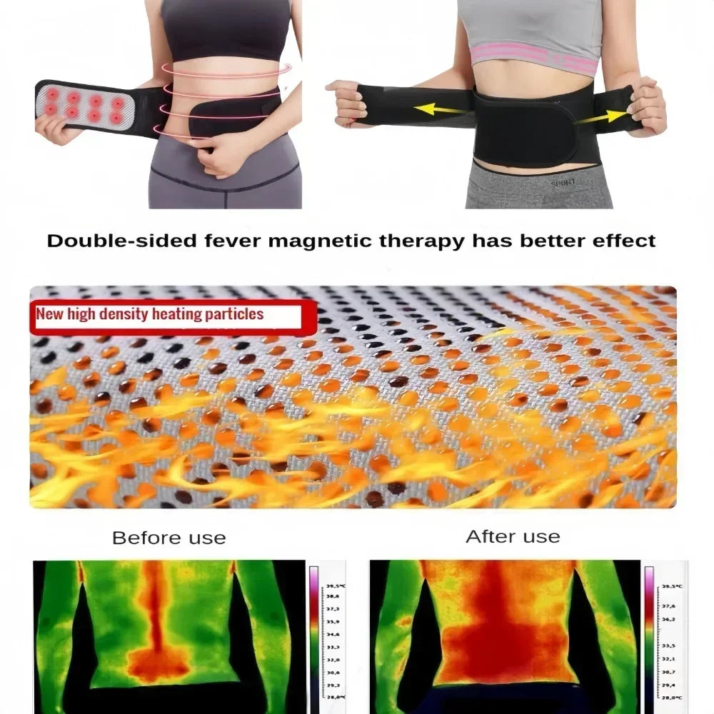 Adjustable Waist Tourmaline Self Heating Magnetic Therapy - GilloServ