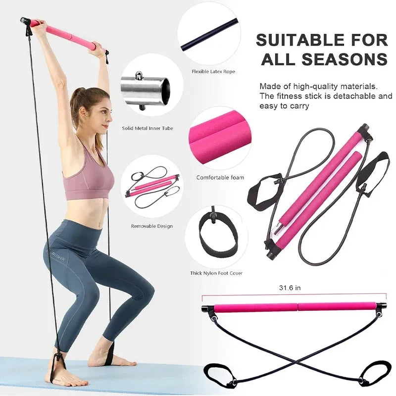 Multifunctional Pilates Bar Combination Fitness Bar Yoga Chest