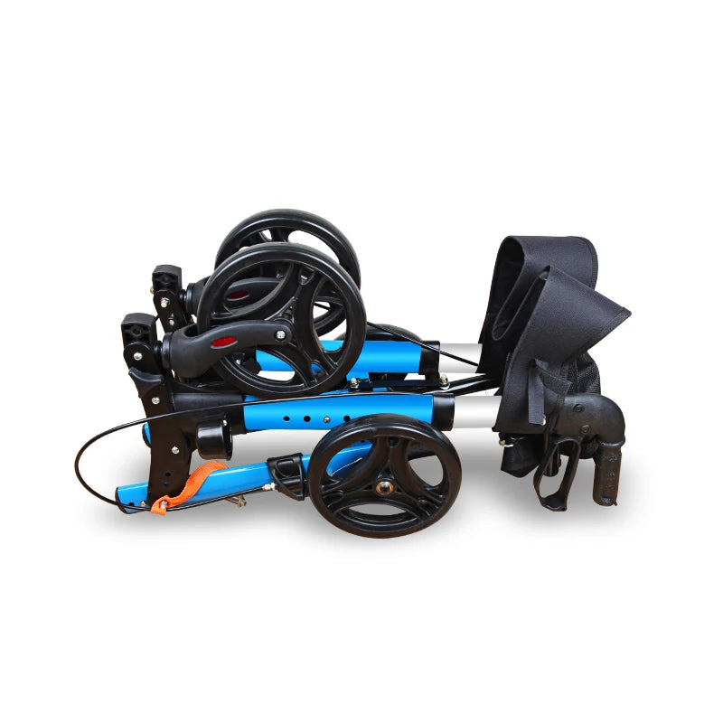 Aluminum Shopping Cart, Mobile Medical Trolley For Elderly Walker Rollator - GilloServ