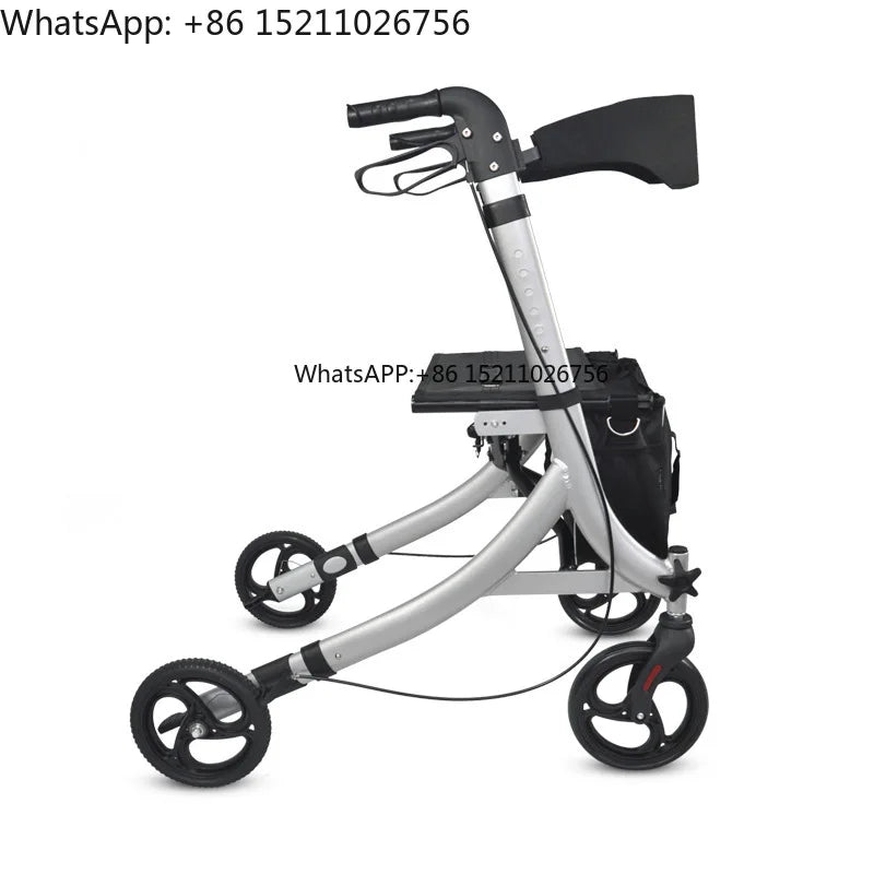Mobility Aids Elderly Adults Seniors, Outdoor Foldable Walker Rollator, Cerebral Palsy Disabled Elderly - GilloServ