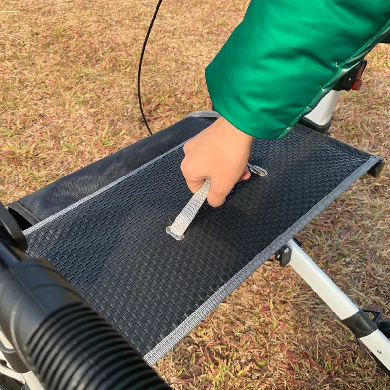 Upright Walker for Seniors,  Stand up Folding Rollator Adjustable Arm Supports, - GilloServ