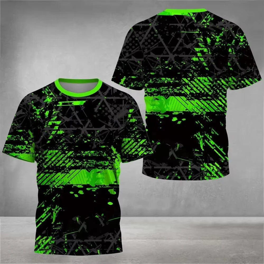 Mens T Shirt Print Summer Tennis Jersey Unisex Sports - GilloServ
