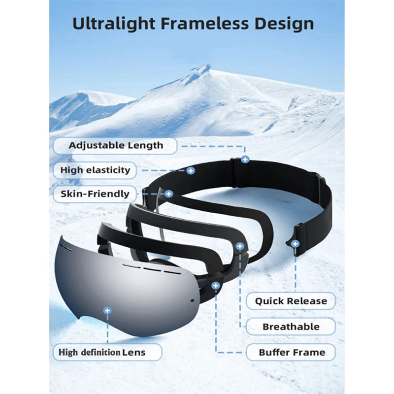Unisex Snowboard Goggles–Glasses  Ski Equipment Eye Protection - GilloServ