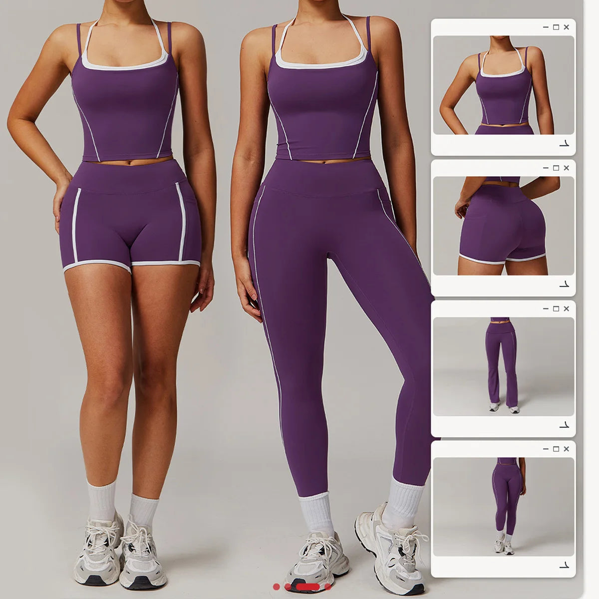 New Yoga Set 2 Pieces Workout Outfits Fitness Sportswear - GilloServ