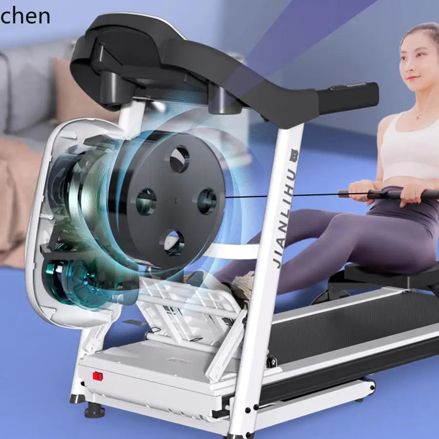 Treadmill rowing machine hill climbing silent foldable weight loss aerobic exercise fitness Equipment - GilloServ