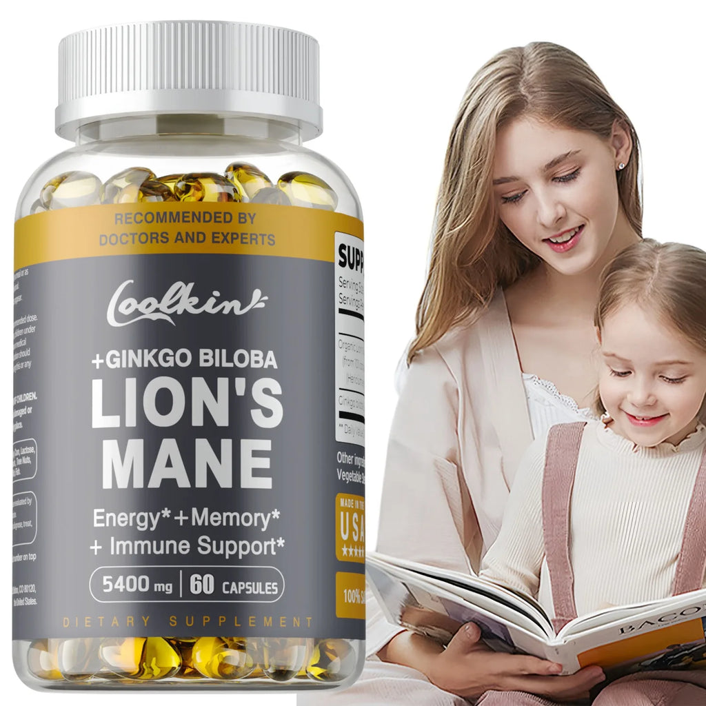 Mane Mushroom Enhance Brain Function, Improve Memory & Cognition, Improve Mood - GilloServ
