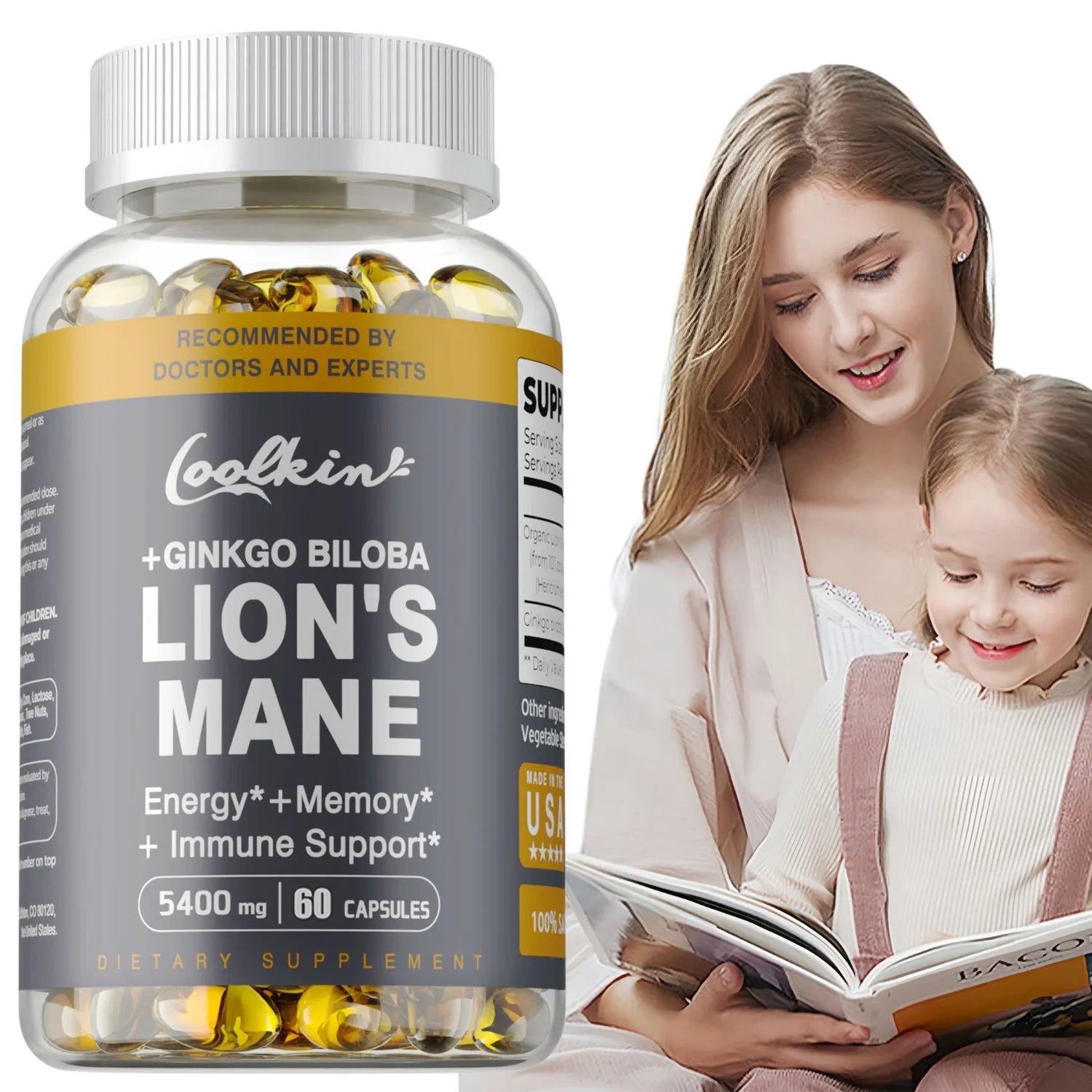 Mane Mushroom Enhance Brain Function, Improve Memory & Cognition, Improve Mood - GilloServ