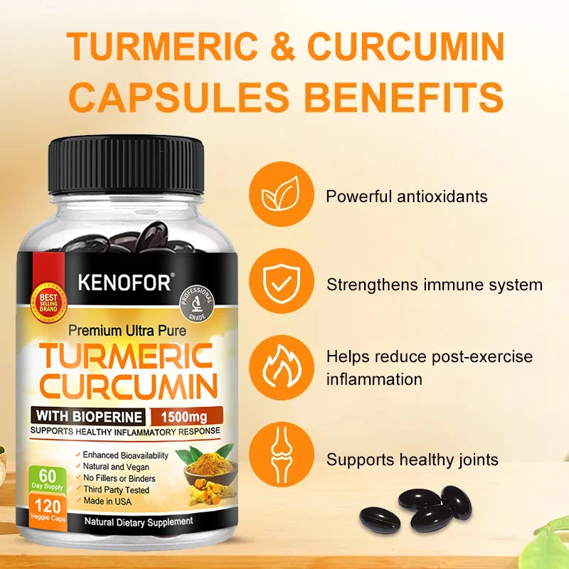 Curcumin Nutritional Supplement Supports Knee, Joint and Bone Health - GilloServ