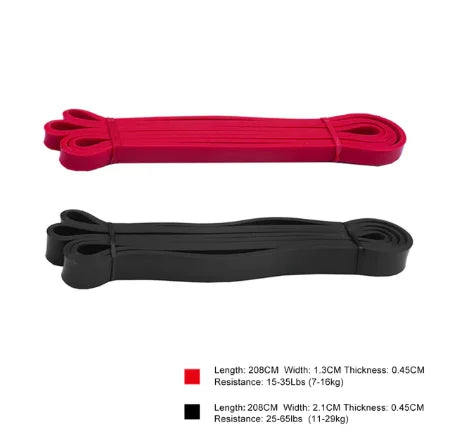 Unisex Fitness 208cm Rubber Resistance Yoga Band Pilates