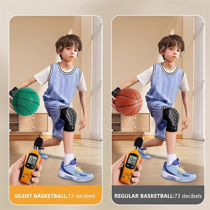 Bouncing Mute Ball Indoor Silent Basketball cm and Basket Foam Ball Sports - GilloServ