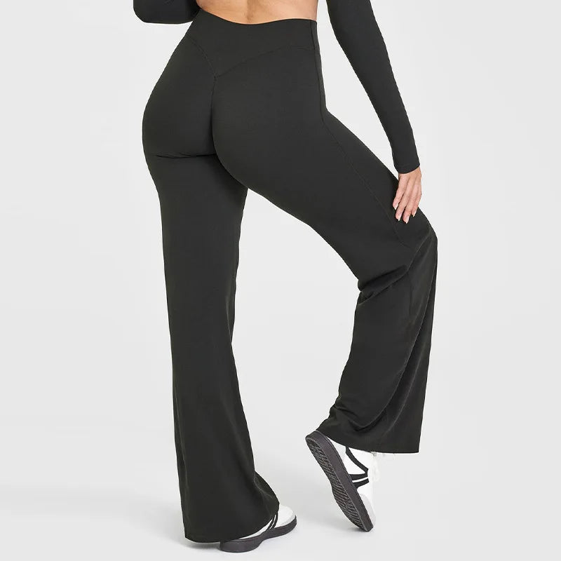 Sports Straight-Leg Pant for Women Mid-Waist Yoga GYM Wear - GilloServ