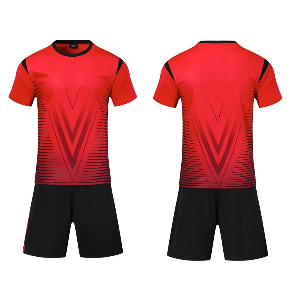 Adult Kids Football Jersey Men Soccer Uniform Kit Sports - GilloServ