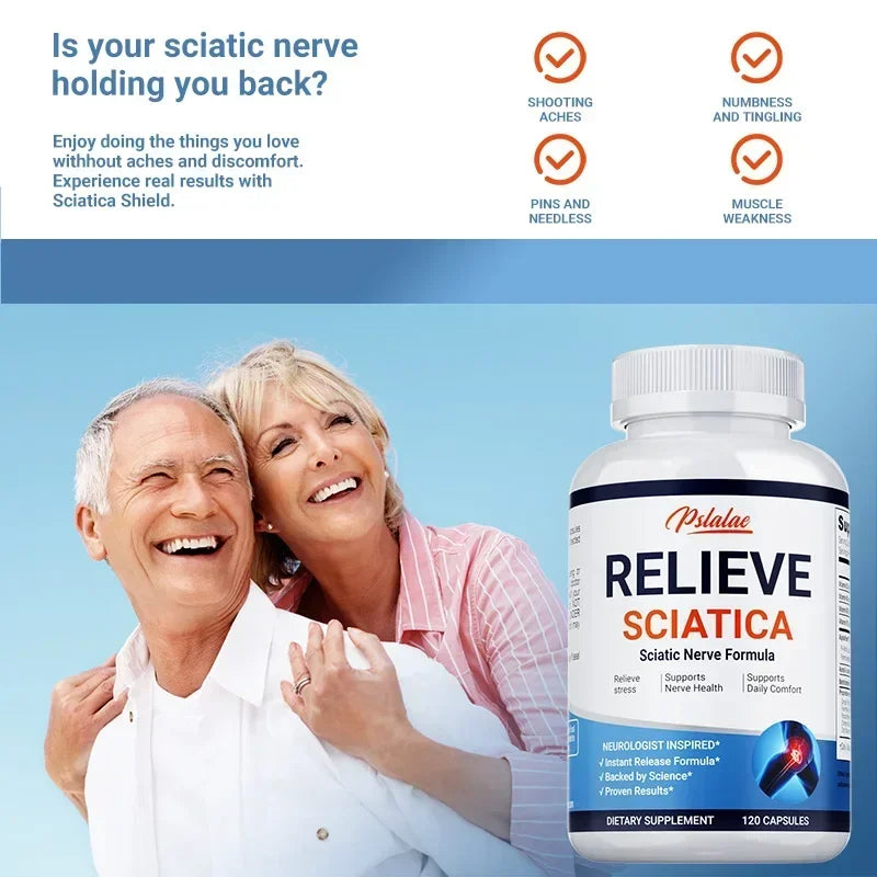Relieve Sciatica Capsules Reduce Joint Pain,Restore Mobility, Balance Inflammation,Support Nerve & Bone - GilloServ