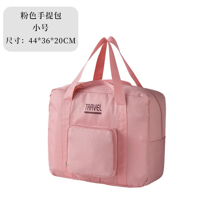 Girls Fashion Solid Color Large Size Travel Bag // New Soft Oxford Personality Zipper High Quality Elegant Outdoors Women's Bags - GilloServ