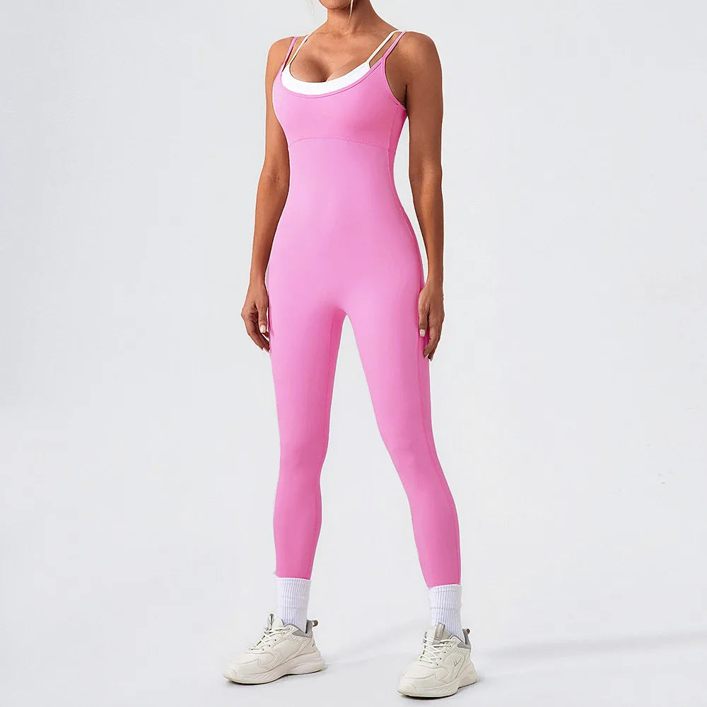 Women Clothes Yoga Set One Piece Jumpsuits Fitness - GilloServ