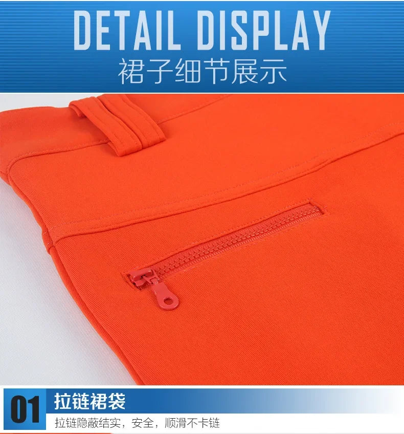 Golf Skirt Ladies Zipper Fashion Pleated Skirt Lined Safety Pants - GilloServ
