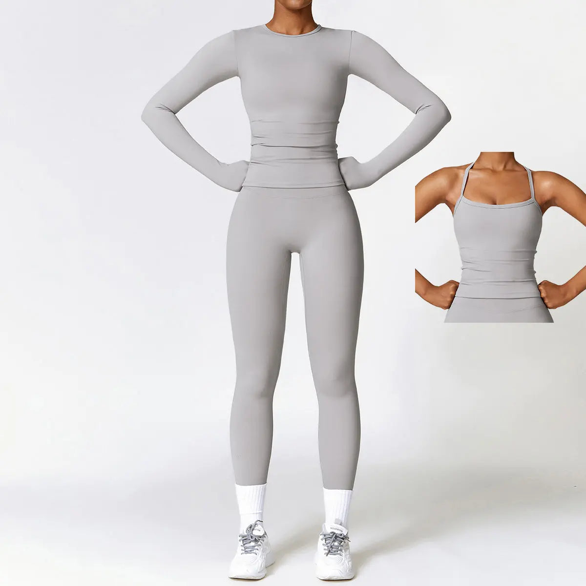 Best 2/3PCS Yoga Set Women Workout Set Seamless Sportswear Gym Clothing - GilloServ