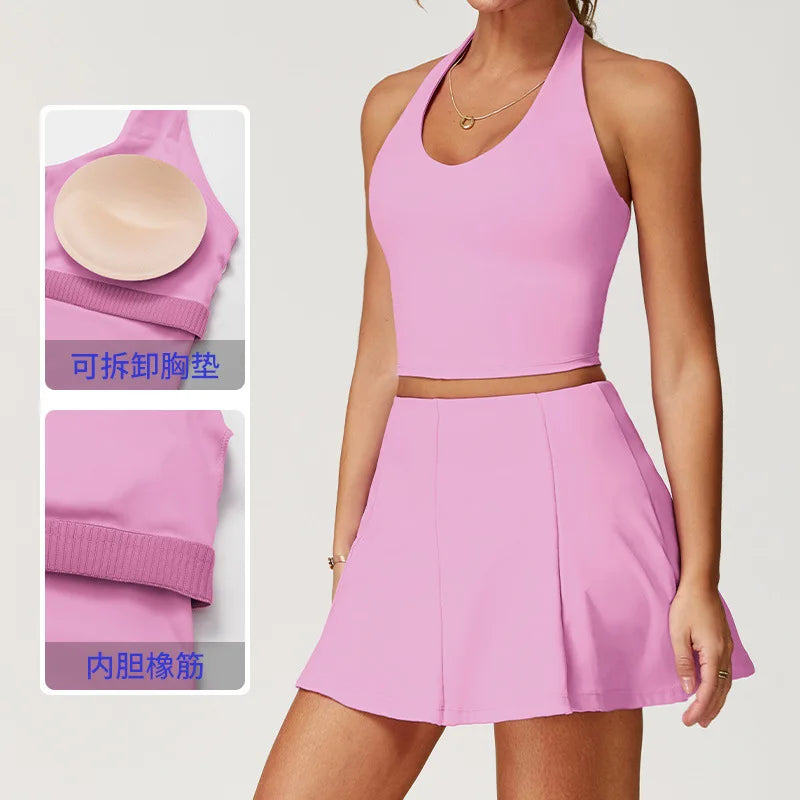 Tennis Suit Sports Fitness Naked Quick-drying Anti-light Golf Badminton Running Outdoors - GilloServ