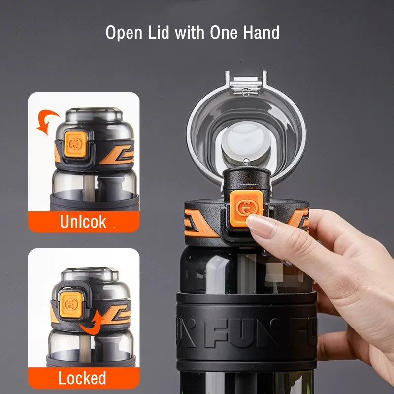 640ml/770ml High Quality Water Bottle Portable/ Durable Gym Fitness Tritan Material - GilloServ