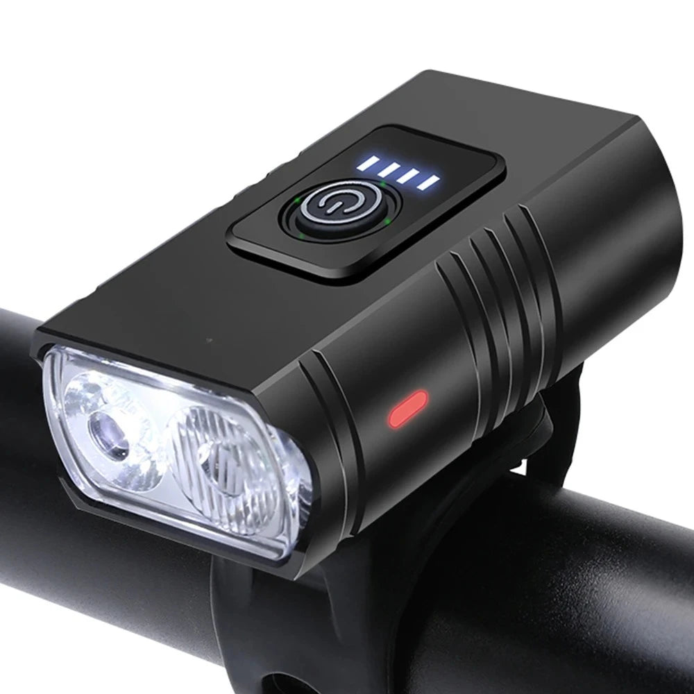 LED Bicycle Front Light Type-C Rechargeable Bicycle Headlight MTB Road Bike Headlamp Easy to Install Cycling Accessories - GilloServ