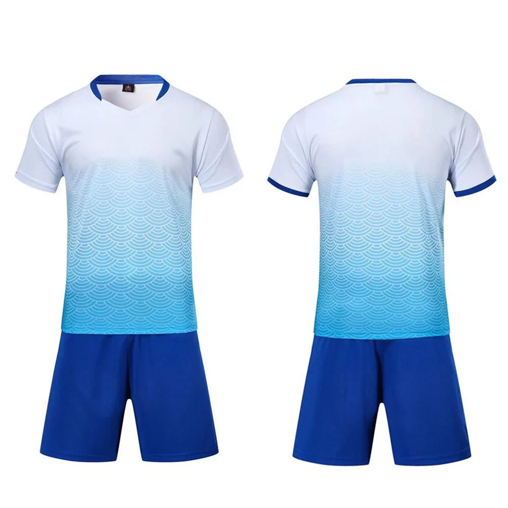 Adult Kids Football Jersey Men Soccer Uniform Kit Sports - GilloServ