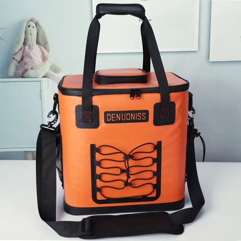 Outdoor Camping Storage Backpack Thermal Bag Cooler Picnic Basket Nature Hike - GilloServ