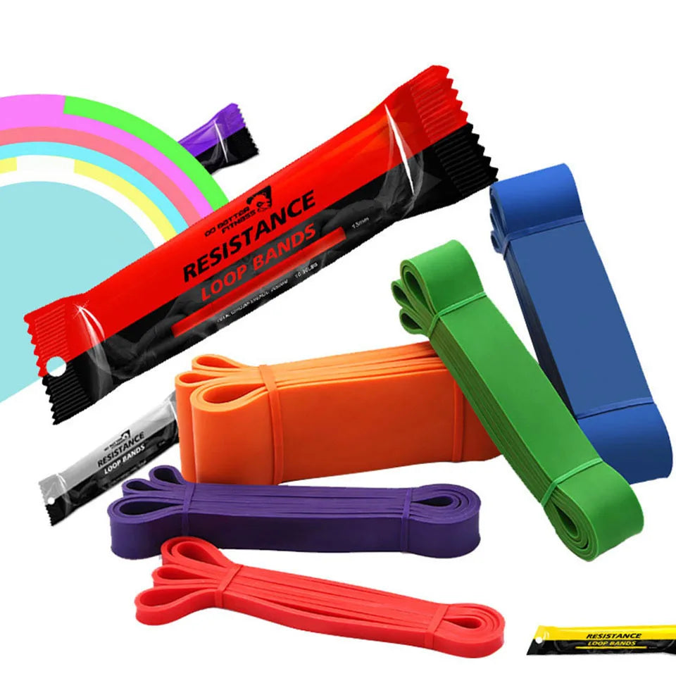 Unisex Fitness 208cm Rubber Resistance Yoga Band Pilates