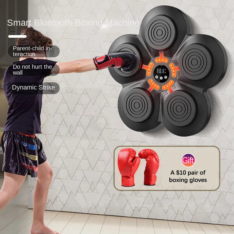 Music-Supported Boxing Training Machine Installation - Free Family Fitness Equipment for Adults and Children - GilloServ