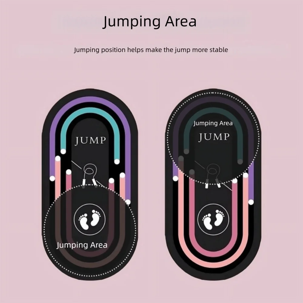 New Soundproof Yoga Mat Purple Black Thickened Fitness Board// High Density Jumping Rope Mat Women Men - GilloServ