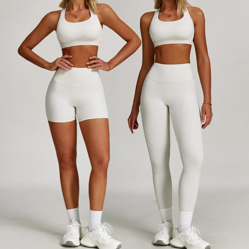 Yoga Set 2 PCS Women Tracksuits Workout Sportswear Gym Fitness - GilloServ