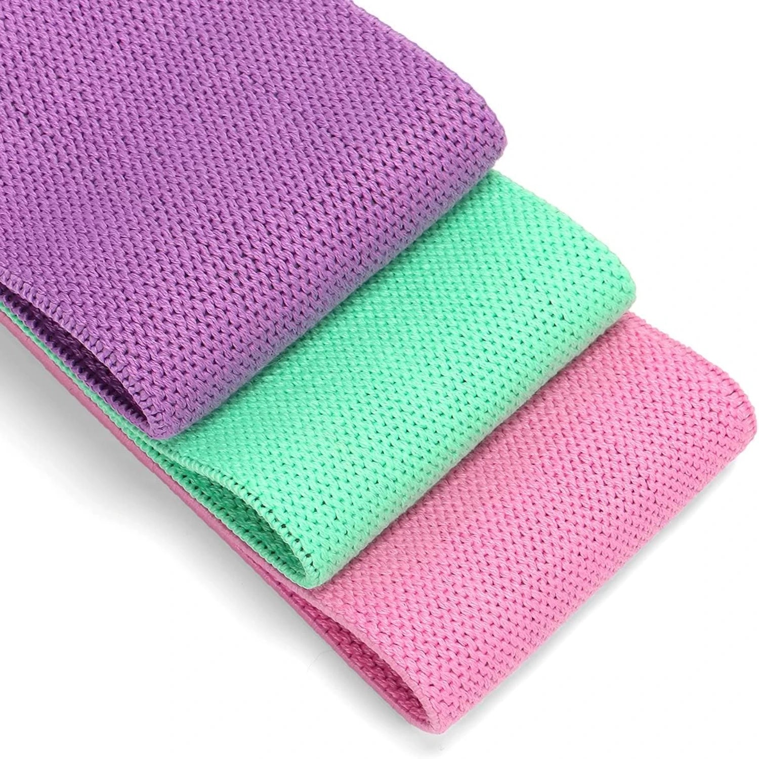 Sturdy Anti Slip Wide Resistance Bands Set for Legs// Butt //Hips - Elastic Exercise Loop - GilloServ