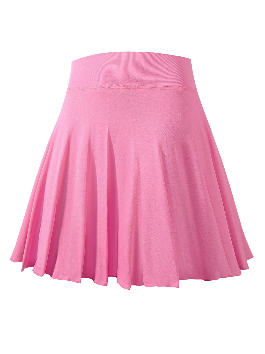 Ladies' solid-color yoga tennis skirt, pleated sports skirt, - GilloServ